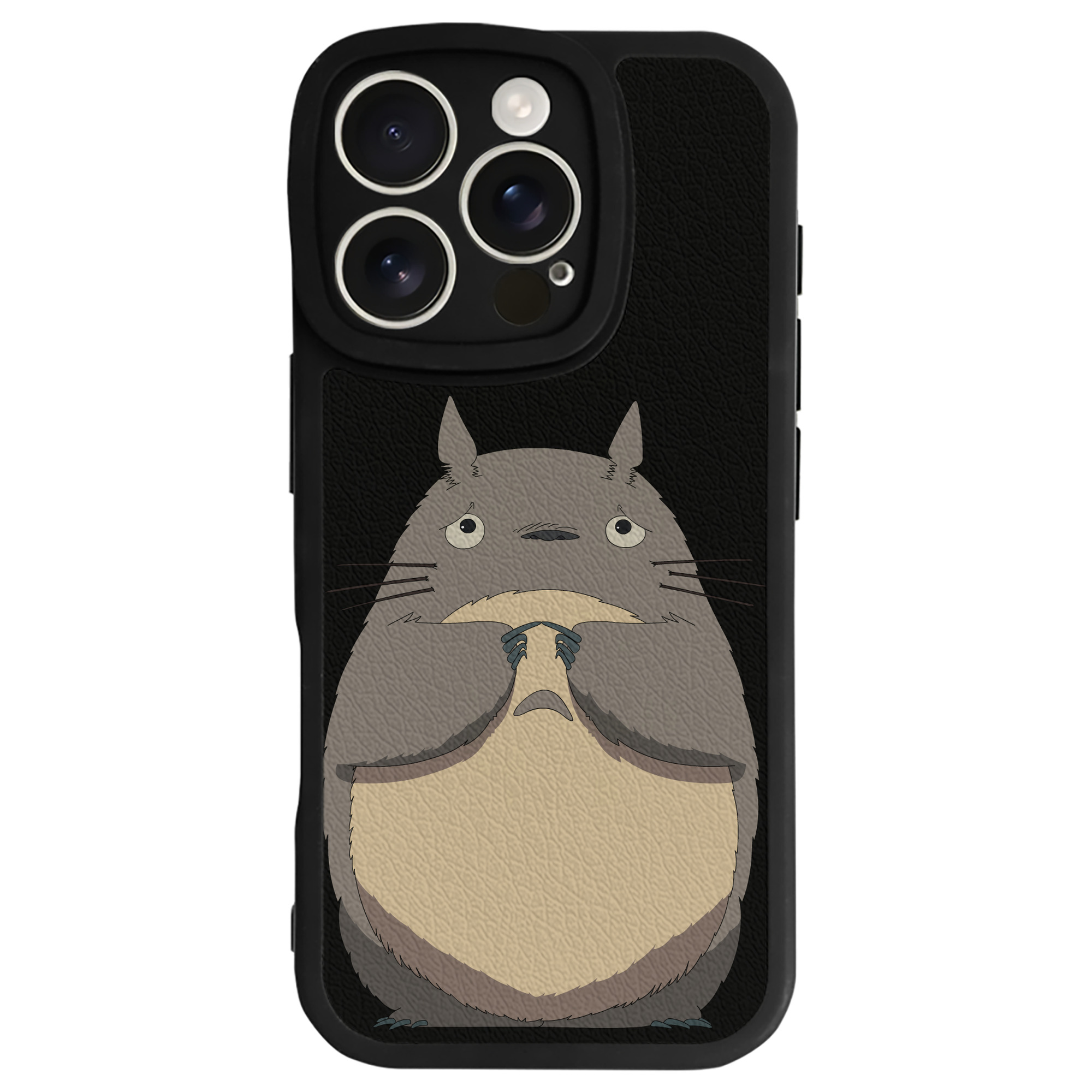 （画像用） となりのトトロ 草壁メイ 草壁サツキ My Neighbor Totoro Satsuki Kusakabe Mei Kusakabe 【iPhone 16シリーズ対応】シリコンスマホケース（レザー調） 材質：シリコン